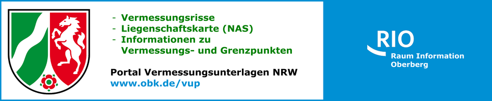 Portal Vermessungsunterlagen NRW https://www.obk.de/vup Portal Vermessungsunterlagen NRW