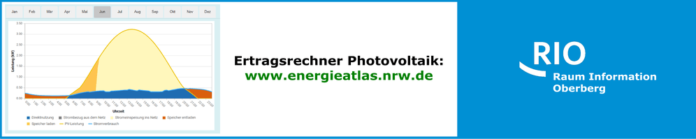 Ertragsrechner Photovoltaik https://www.energieatlas.nrw.de Ertragsrechner Photovoltaik