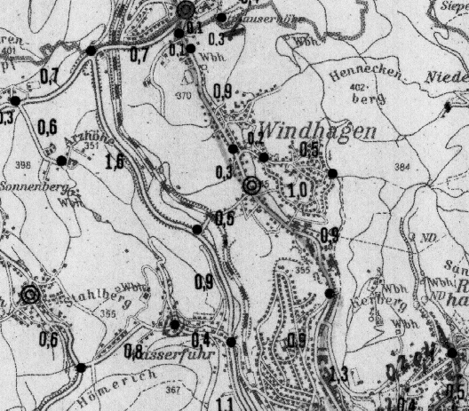 Die Grafik zeigt ein Beispiel einer Entfernungsbescheinigung Die Grafik zeigt ein Beispiel einer Entfernungsbescheinigung