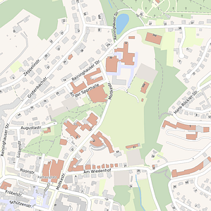 Die Grafik zeigt stark verkleinert das Titelblatt einer Amtlichen Stadtkarte Die Grafik zeigt strk verkleinert das Titelblatt einer Amtlichen Stadtkarte